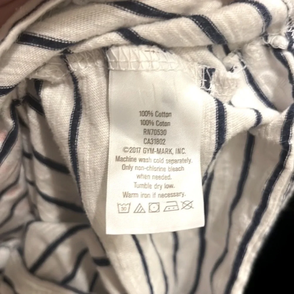 Gymboree Crazy 8 “Daddy's First Mate” Navy Striped Hooded Pullover Toddler Sz. 4